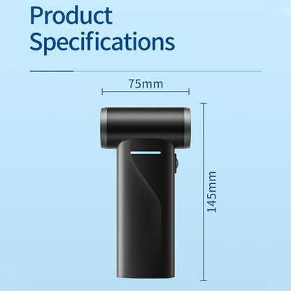 Mini ventilateur portable sans balais F2 avec affichage numérique