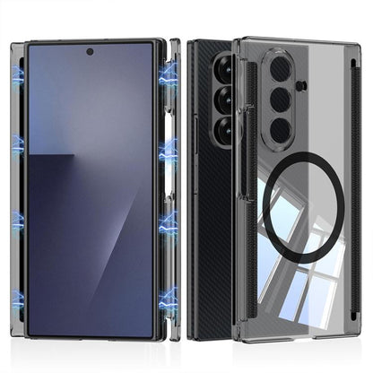 GKK Magnetic Hinge Folding Transparent Full Coverage Phone Case, For Samsung Galaxy Z TriFold