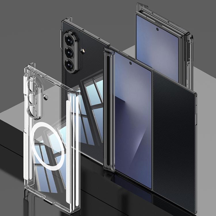 GKK Magnetic Hinge Folding Transparent Full Coverage Phone Case, For Samsung Galaxy Z TriFold