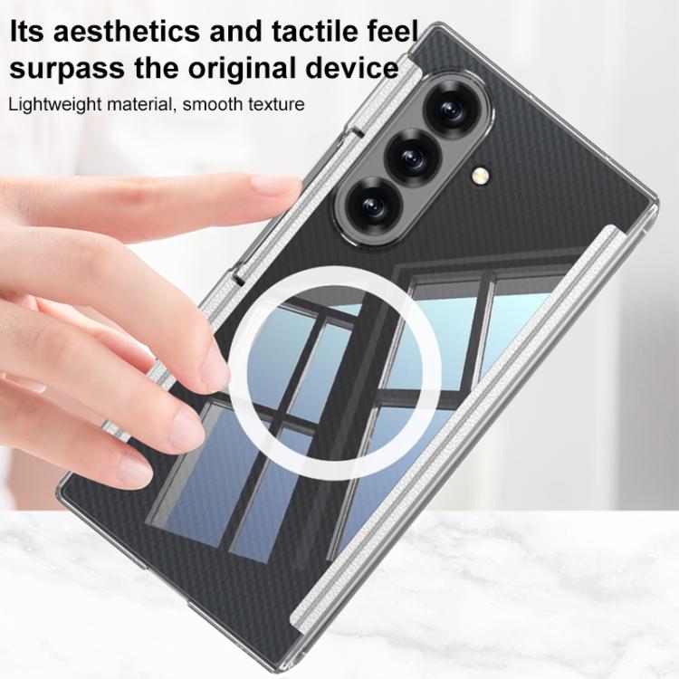 GKK Magnetic Hinge Folding Transparent Full Coverage Phone Case, For Samsung Galaxy Z TriFold