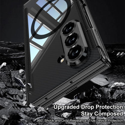 GKK Magnetic Hinge Folding Transparent Full Coverage Phone Case, For Samsung Galaxy Z TriFold