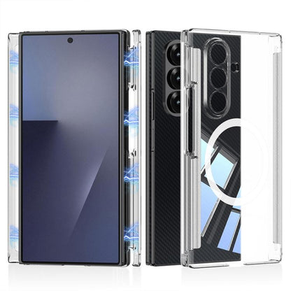 GKK Magnetic Hinge Folding Transparent Full Coverage Phone Case, For Samsung Galaxy Z TriFold