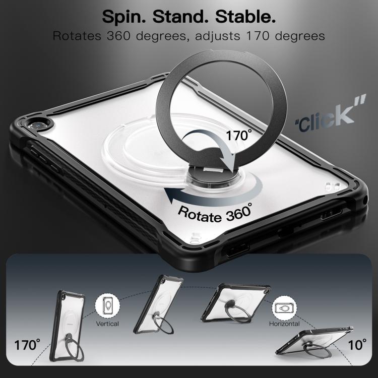 Coque hybride pour tablette Powerful Sailor Metal Holder avec sangle et film de verre, pour Samsung Galaxy A11+, pour Samsung Galaxy A9+