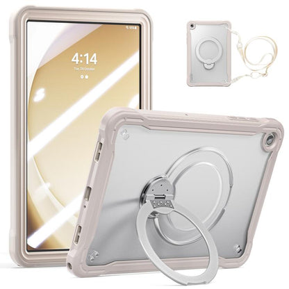 Coque hybride pour tablette Powerful Sailor Metal Holder avec sangle et film de verre, pour Samsung Galaxy A11+, pour Samsung Galaxy A9+