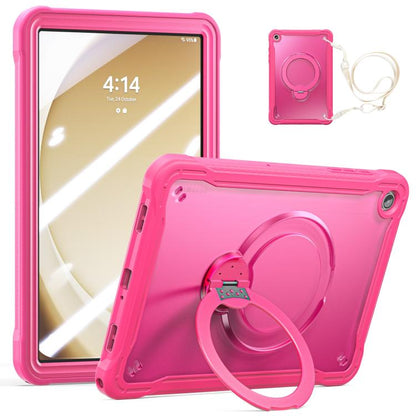Coque hybride pour tablette Powerful Sailor Metal Holder avec sangle et film de verre, pour Samsung Galaxy A11+, pour Samsung Galaxy A9+