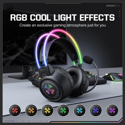 Casque de jeu filaire RVB Bluetooth 2.4G trimode ONIKUMA GT889, GT889