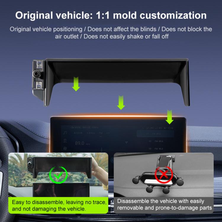 Car Screen Phone Holder Mount with Extension Arm, For SGMW Hongguang NEV 24-25 8 inch, For SGMW Nebula 2023 10.25 inch, For SGMW Bingo Plus 2024 10.1 inch, For SGMW Starlight 23-25 15.6 inch, For SGMW Victory 20-23 10.25 inch, For SGMW Bingo Enjoy 2023...