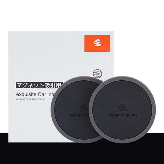2 pièces/ensemble support de téléphone de voiture support de feuille de guidage d'aimant en silicone rond 40 mm