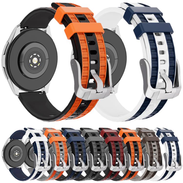 xDfind Dual-color Silicone Watch Band, 20mm, 22mm