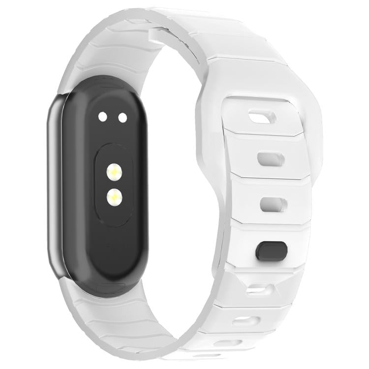 xDfind Armor-Style Reverse Buckle Silicone Watch Band, For Xiaomi Smart Band 11 / 10 / 9 / 8