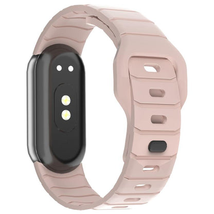 xDfind Armor-Style Reverse Buckle Silicone Watch Band, For Xiaomi Smart Band 11 / 10 / 9 / 8