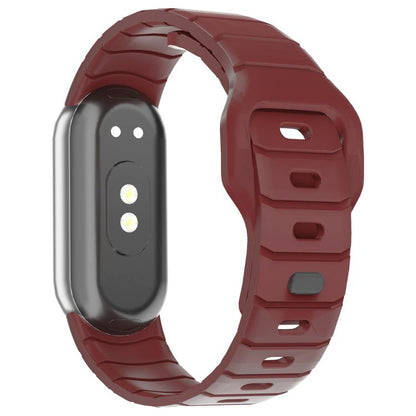 xDfind Armor-Style Reverse Buckle Silicone Watch Band, For Xiaomi Smart Band 11 / 10 / 9 / 8