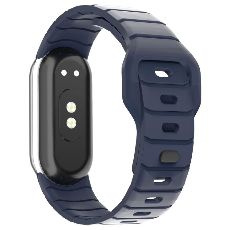 xDfind Armor-Style Reverse Buckle Silicone Watch Band, For Xiaomi Smart Band 11 / 10 / 9 / 8