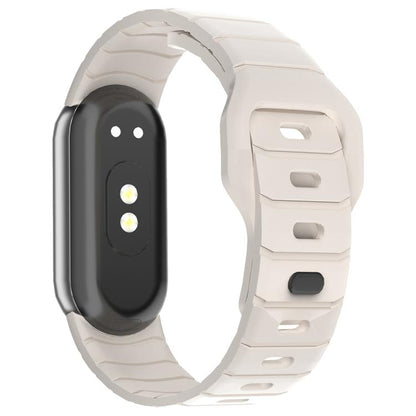 xDfind Armor-Style Reverse Buckle Silicone Watch Band, For Xiaomi Smart Band 11 / 10 / 9 / 8