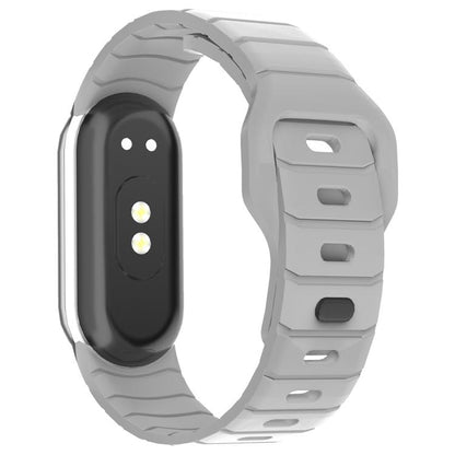 xDfind Armor-Style Reverse Buckle Silicone Watch Band, For Xiaomi Smart Band 11 / 10 / 9 / 8