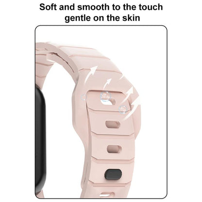 xDfind Armor-Style Reverse Buckle Silicone Watch Band, For Xiaomi Smart Band 11 / 10 / 9 / 8