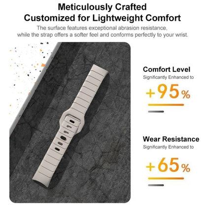 xDfind Armor-Style Reverse Buckle Silicone Watch Band, For Xiaomi Smart Band 11 / 10 / 9 / 8