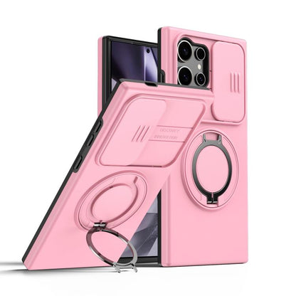 Camera Sliding Shield Magnetic Rotation Holder Phone Case, For Galaxy S26 FE 5G, For Galaxy Z Fold8 Ultra 5G, For Galaxy S26+ 5G, For Galaxy S26 Ultra 5G, For Galaxy S26 5G, For Galaxy S25 FE 5G, For Galaxy S25 / S24 5G, For Galaxy S25+ / S24+ 5G      ...