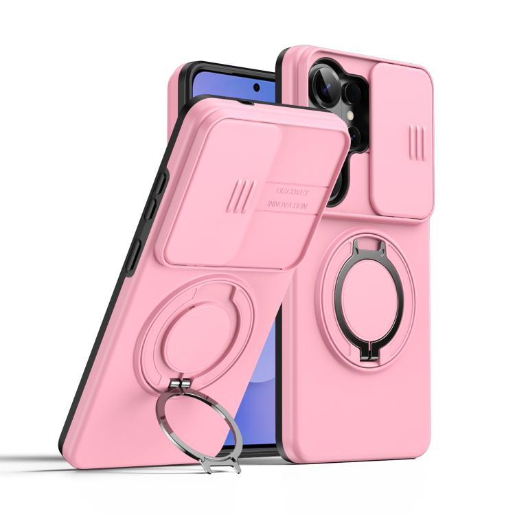 Camera Sliding Shield Magnetic Rotation Holder Phone Case, For Galaxy S26 FE 5G, For Galaxy Z Fold8 Ultra 5G, For Galaxy S26+ 5G, For Galaxy S26 Ultra 5G, For Galaxy S26 5G, For Galaxy S25 FE 5G, For Galaxy S25 / S24 5G, For Galaxy S25+ / S24+ 5G      ...