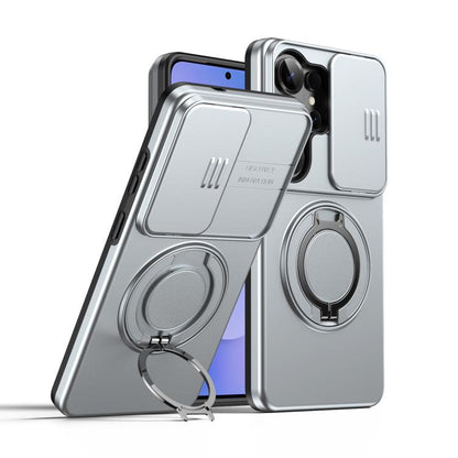 Camera Sliding Shield Magnetic Rotation Holder Phone Case, For Galaxy S26 FE 5G, For Galaxy Z Fold8 Ultra 5G, For Galaxy S26+ 5G, For Galaxy S26 Ultra 5G, For Galaxy S26 5G, For Galaxy S25 FE 5G, For Galaxy S25 / S24 5G, For Galaxy S25+ / S24+ 5G      ...
