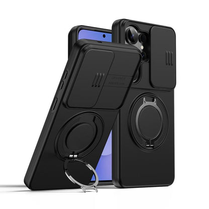 Camera Sliding Shield Magnetic Rotation Holder Phone Case, For Galaxy S26 FE 5G, For Galaxy Z Fold8 Ultra 5G, For Galaxy S26+ 5G, For Galaxy S26 Ultra 5G, For Galaxy S26 5G, For Galaxy S25 FE 5G, For Galaxy S25 / S24 5G, For Galaxy S25+ / S24+ 5G      ...