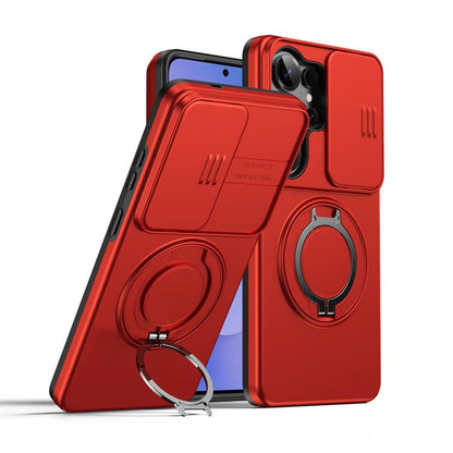 Camera Sliding Shield Magnetic Rotation Holder Phone Case, For Galaxy S26 FE 5G, For Galaxy Z Fold8 Ultra 5G, For Galaxy S26+ 5G, For Galaxy S26 Ultra 5G, For Galaxy S26 5G, For Galaxy S25 FE 5G, For Galaxy S25 / S24 5G, For Galaxy S25+ / S24+ 5G      ...