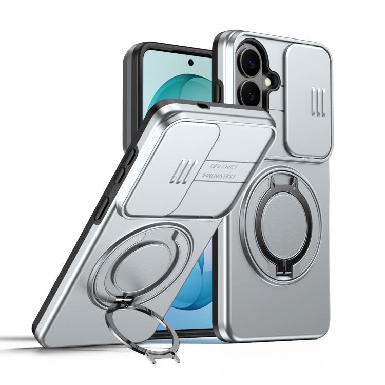 Camera Sliding Shield Magnetic Rotation Holder Phone Case, For Galaxy S26 FE 5G, For Galaxy Z Fold8 Ultra 5G, For Galaxy S26+ 5G, For Galaxy S26 Ultra 5G, For Galaxy S26 5G, For Galaxy S25 FE 5G, For Galaxy S25 / S24 5G, For Galaxy S25+ / S24+ 5G      ...