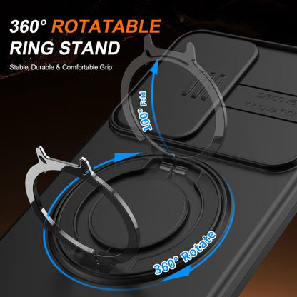 Camera Sliding Shield Magnetic Rotation Holder Phone Case, For Galaxy S26 FE 5G, For Galaxy Z Fold8 Ultra 5G, For Galaxy S26+ 5G, For Galaxy S26 Ultra 5G, For Galaxy S26 5G, For Galaxy S25 FE 5G, For Galaxy S25 / S24 5G, For Galaxy S25+ / S24+ 5G      ...
