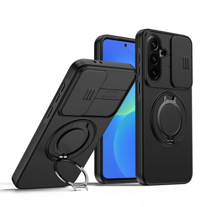 Camera Sliding Shield Magnetic Rotation Holder Phone Case, For Galaxy S26 FE 5G, For Galaxy Z Fold8 Ultra 5G, For Galaxy S26+ 5G, For Galaxy S26 Ultra 5G, For Galaxy S26 5G, For Galaxy S25 FE 5G, For Galaxy S25 / S24 5G, For Galaxy S25+ / S24+ 5G      ...