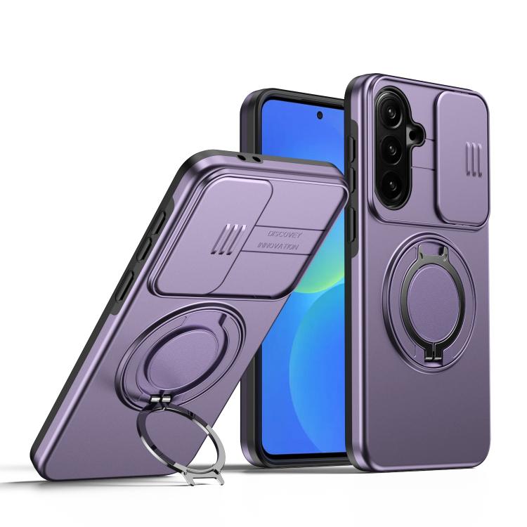 Camera Sliding Shield Magnetic Rotation Holder Phone Case, For Galaxy S26 FE 5G, For Galaxy Z Fold8 Ultra 5G, For Galaxy S26+ 5G, For Galaxy S26 Ultra 5G, For Galaxy S26 5G, For Galaxy S25 FE 5G, For Galaxy S25 / S24 5G, For Galaxy S25+ / S24+ 5G      ...