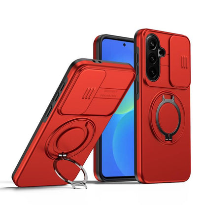 Camera Sliding Shield Magnetic Rotation Holder Phone Case, For Galaxy S26 FE 5G, For Galaxy Z Fold8 Ultra 5G, For Galaxy S26+ 5G, For Galaxy S26 Ultra 5G, For Galaxy S26 5G, For Galaxy S25 FE 5G, For Galaxy S25 / S24 5G, For Galaxy S25+ / S24+ 5G      ...