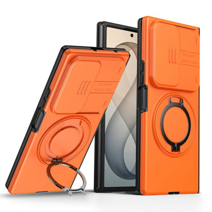 Camera Sliding Shield Magnetic Rotation Holder Phone Case, For Galaxy S26 FE 5G, For Galaxy Z Fold8 Ultra 5G, For Galaxy S26+ 5G, For Galaxy S26 Ultra 5G, For Galaxy S26 5G, For Galaxy S25 FE 5G, For Galaxy S25 / S24 5G, For Galaxy S25+ / S24+ 5G      ...