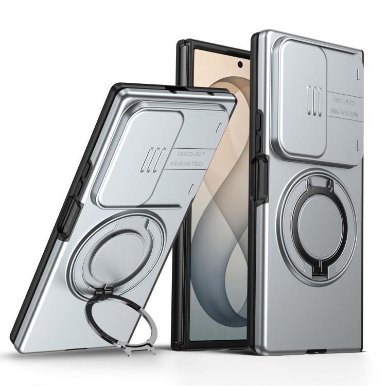 Camera Sliding Shield Magnetic Rotation Holder Phone Case, For Galaxy S26 FE 5G, For Galaxy Z Fold8 Ultra 5G, For Galaxy S26+ 5G, For Galaxy S26 Ultra 5G, For Galaxy S26 5G, For Galaxy S25 FE 5G, For Galaxy S25 / S24 5G, For Galaxy S25+ / S24+ 5G      ...