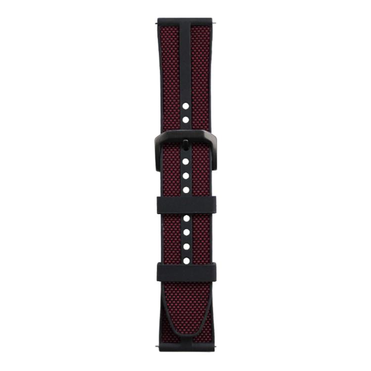 xDfind Flame Hybrid Nylon Braid Silicone Watch Band, 22mm