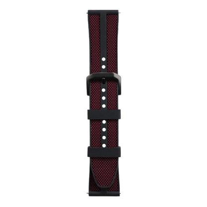 xDfind Flame Hybrid Nylon Braid Silicone Watch Band, 22mm