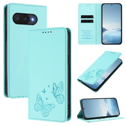 Strong Magnetic Dual Butterfly RFID Vegan Leather Phone Case, For Google Pixel 11 Pro XL, For Google Pixel 11 Pro / Pixel 11, For Google Pixel 10a, For Google Pixel 10 Pro XL / Pixel 9 Pro XL, For Google Pixel 10 / 10 Pro / Pixel 9 / 9 Pro             ...