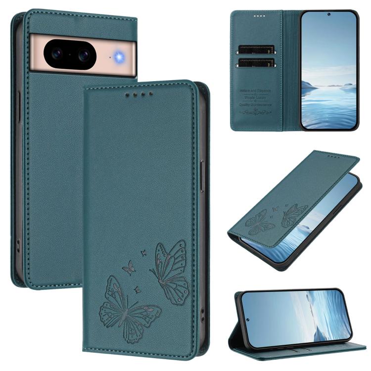 Strong Magnetic Dual Butterfly RFID Vegan Leather Phone Case, For Google Pixel 11 Pro XL, For Google Pixel 11 Pro / Pixel 11, For Google Pixel 10a, For Google Pixel 10 Pro XL / Pixel 9 Pro XL, For Google Pixel 10 / 10 Pro / Pixel 9 / 9 Pro             ...
