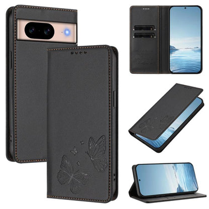 Strong Magnetic Dual Butterfly RFID Vegan Leather Phone Case, For Google Pixel 11 Pro XL, For Google Pixel 11 Pro / Pixel 11, For Google Pixel 10a, For Google Pixel 10 Pro XL / Pixel 9 Pro XL, For Google Pixel 10 / 10 Pro / Pixel 9 / 9 Pro             ...