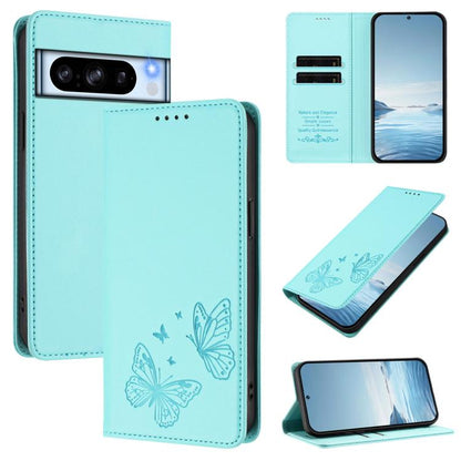 Strong Magnetic Dual Butterfly RFID Vegan Leather Phone Case, For Google Pixel 11 Pro XL, For Google Pixel 11 Pro / Pixel 11, For Google Pixel 10a, For Google Pixel 10 Pro XL / Pixel 9 Pro XL, For Google Pixel 10 / 10 Pro / Pixel 9 / 9 Pro             ...