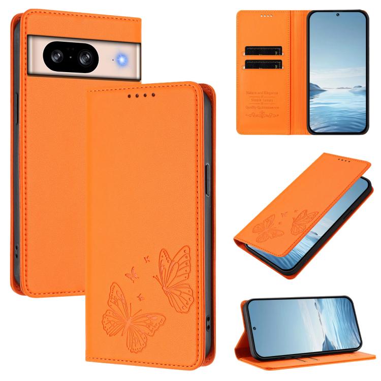 Strong Magnetic Dual Butterfly RFID Vegan Leather Phone Case, For Google Pixel 11 Pro XL, For Google Pixel 11 Pro / Pixel 11, For Google Pixel 10a, For Google Pixel 10 Pro XL / Pixel 9 Pro XL, For Google Pixel 10 / 10 Pro / Pixel 9 / 9 Pro             ...