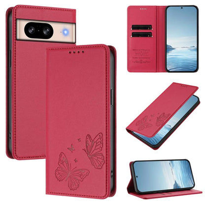 Strong Magnetic Dual Butterfly RFID Vegan Leather Phone Case, For Google Pixel 11 Pro XL, For Google Pixel 11 Pro / Pixel 11, For Google Pixel 10a, For Google Pixel 10 Pro XL / Pixel 9 Pro XL, For Google Pixel 10 / 10 Pro / Pixel 9 / 9 Pro             ...