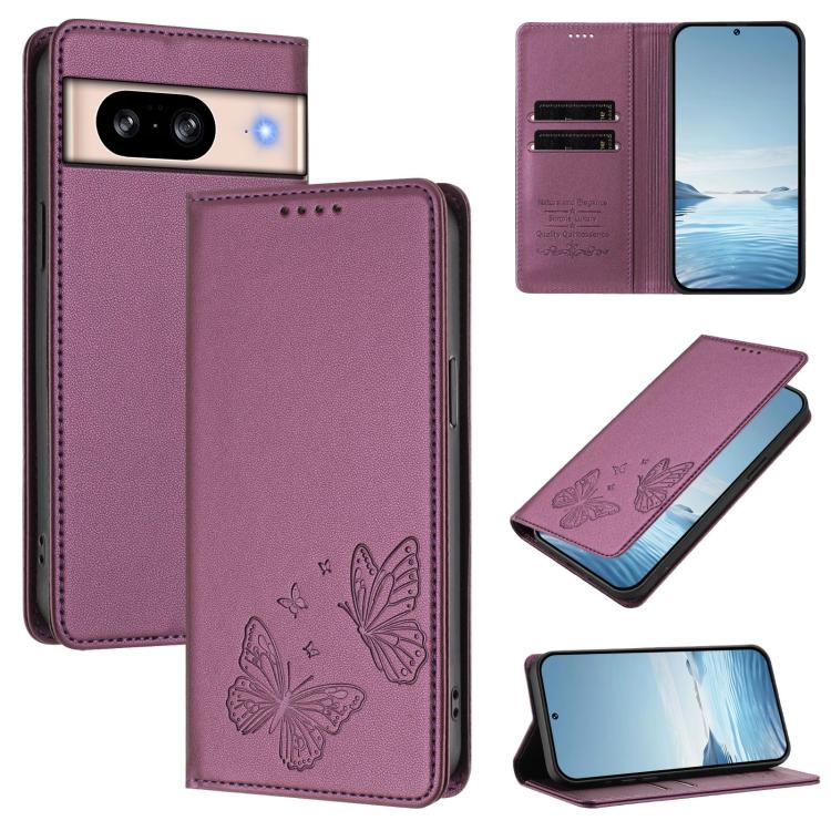 Strong Magnetic Dual Butterfly RFID Vegan Leather Phone Case, For Google Pixel 11 Pro XL, For Google Pixel 11 Pro / Pixel 11, For Google Pixel 10a, For Google Pixel 10 Pro XL / Pixel 9 Pro XL, For Google Pixel 10 / 10 Pro / Pixel 9 / 9 Pro             ...