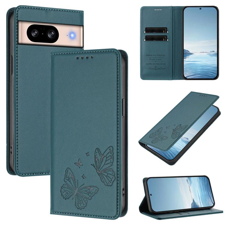 Strong Magnetic Dual Butterfly RFID Vegan Leather Phone Case, For Google Pixel 11 Pro XL, For Google Pixel 11 Pro / Pixel 11, For Google Pixel 10a, For Google Pixel 10 Pro XL / Pixel 9 Pro XL, For Google Pixel 10 / 10 Pro / Pixel 9 / 9 Pro             ...