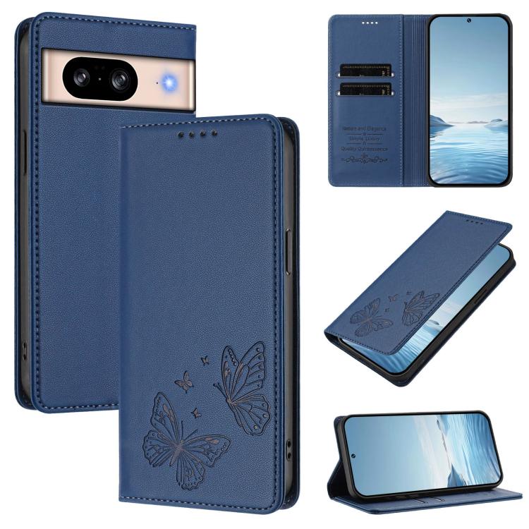 Strong Magnetic Dual Butterfly RFID Vegan Leather Phone Case, For Google Pixel 11 Pro XL, For Google Pixel 11 Pro / Pixel 11, For Google Pixel 10a, For Google Pixel 10 Pro XL / Pixel 9 Pro XL, For Google Pixel 10 / 10 Pro / Pixel 9 / 9 Pro             ...