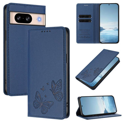 Strong Magnetic Dual Butterfly RFID Vegan Leather Phone Case, For Google Pixel 11 Pro XL, For Google Pixel 11 Pro / Pixel 11, For Google Pixel 10a, For Google Pixel 10 Pro XL / Pixel 9 Pro XL, For Google Pixel 10 / 10 Pro / Pixel 9 / 9 Pro             ...