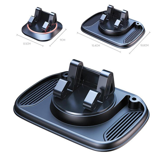 Support de téléphone de tableau de bord rotatif antidérapant 3 en 1 avec numéro de stationnement pour voiture