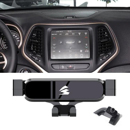 Car Air Vent Metal Gravity Phone Holder Mount, For Jeep Grand Commander 2018-2022, For Jeep Cherokee 2016-2017, For Jeep Wrangler 2011-2018, For Jeep Wrangler 2019-2022, For Jeep Grand Cherokee 2014-2020, For Jeep Grand Cherokee 2021                   ...