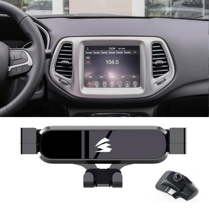 Car Air Vent Metal Gravity Phone Holder Mount, For Jeep Grand Commander 2018-2022, For Jeep Cherokee 2016-2017, For Jeep Wrangler 2011-2018, For Jeep Wrangler 2019-2022, For Jeep Grand Cherokee 2014-2020, For Jeep Grand Cherokee 2021                   ...