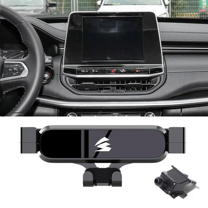 Car Air Vent Metal Gravity Phone Holder Mount, For Jeep Grand Commander 2018-2022, For Jeep Cherokee 2016-2017, For Jeep Wrangler 2011-2018, For Jeep Wrangler 2019-2022, For Jeep Grand Cherokee 2014-2020, For Jeep Grand Cherokee 2021                   ...