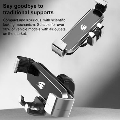 Car Air Vent Metal Gravity Phone Holder Mount, For Jeep Grand Commander 2018-2022, For Jeep Cherokee 2016-2017, For Jeep Wrangler 2011-2018, For Jeep Wrangler 2019-2022, For Jeep Grand Cherokee 2014-2020, For Jeep Grand Cherokee 2021                   ...